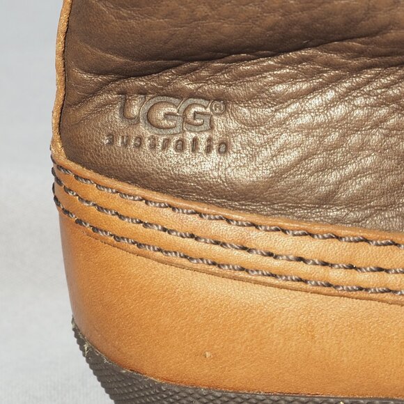 Ugg Boots Womens Size 8 Brown Leather Waterproof Shearling Adirondack Duck Hike - Picture 14 of 16